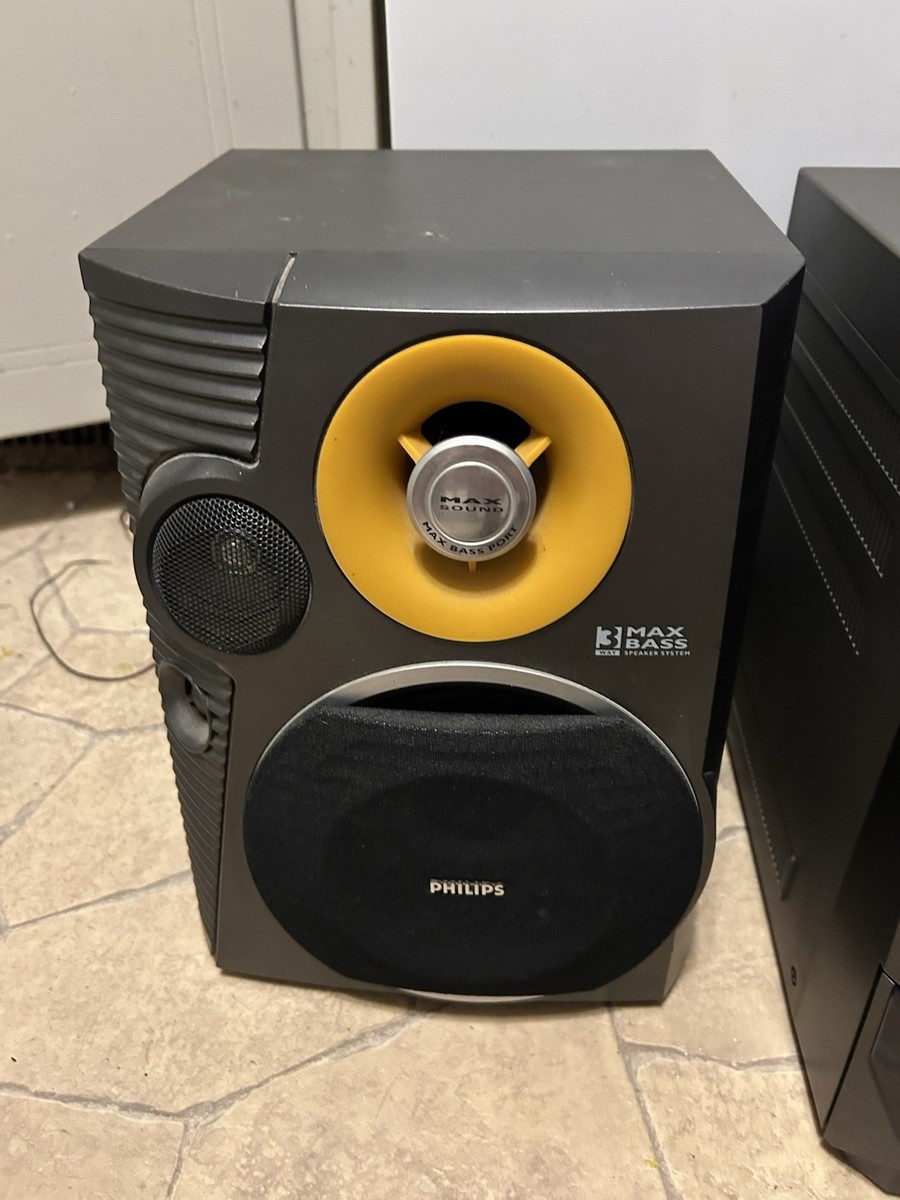 Philips FW-C550 /37 3CD Mini Hi-Fi Stereo System Max Bass Speakers