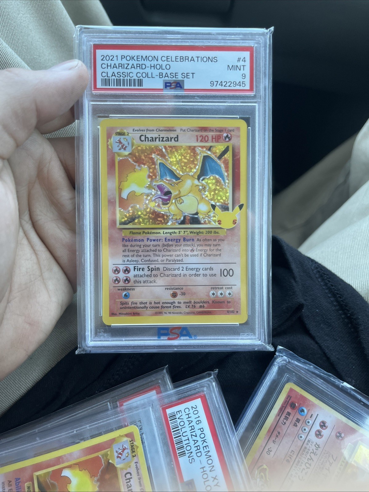 2021 POKEMON CELEBRATIONS CLASSIC COLL #4 CHARIZARD-HOLO PSA 9
