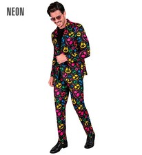 Widmann Neon Ghosts Party Fashion Suit Jacket, Pants  M Different Colors