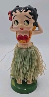 Vintage BETTY BOOP Hula Doll 1984 Rare Tiki Retro Hawaii Pop Art Dashboard