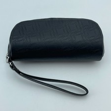 OAKLEY Womens Black Hard Sunglasses Case Wristlet Style Embossed Logo 7x3x2.5