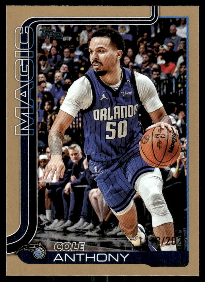 2025-26 Topps #91 Cole Anthony Gold #/2025