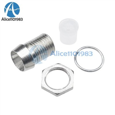 10 x 5MM Chrome Metal   Bezel LED Holder Panel Display Mount Base Rubber #ff