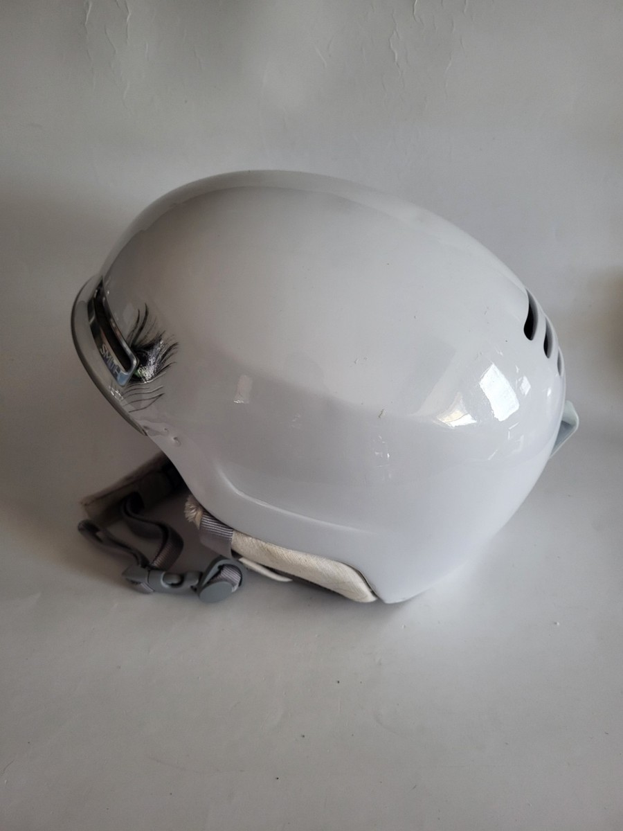 smith allure helmet white medium Smith Allure Maze Snowboard Ski Helmet White Feather Graphic Medium 55-59 cm