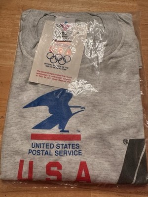 USA United State Postal Service 1992 Official Sponsor Olympic Team Tee Shirt NOS