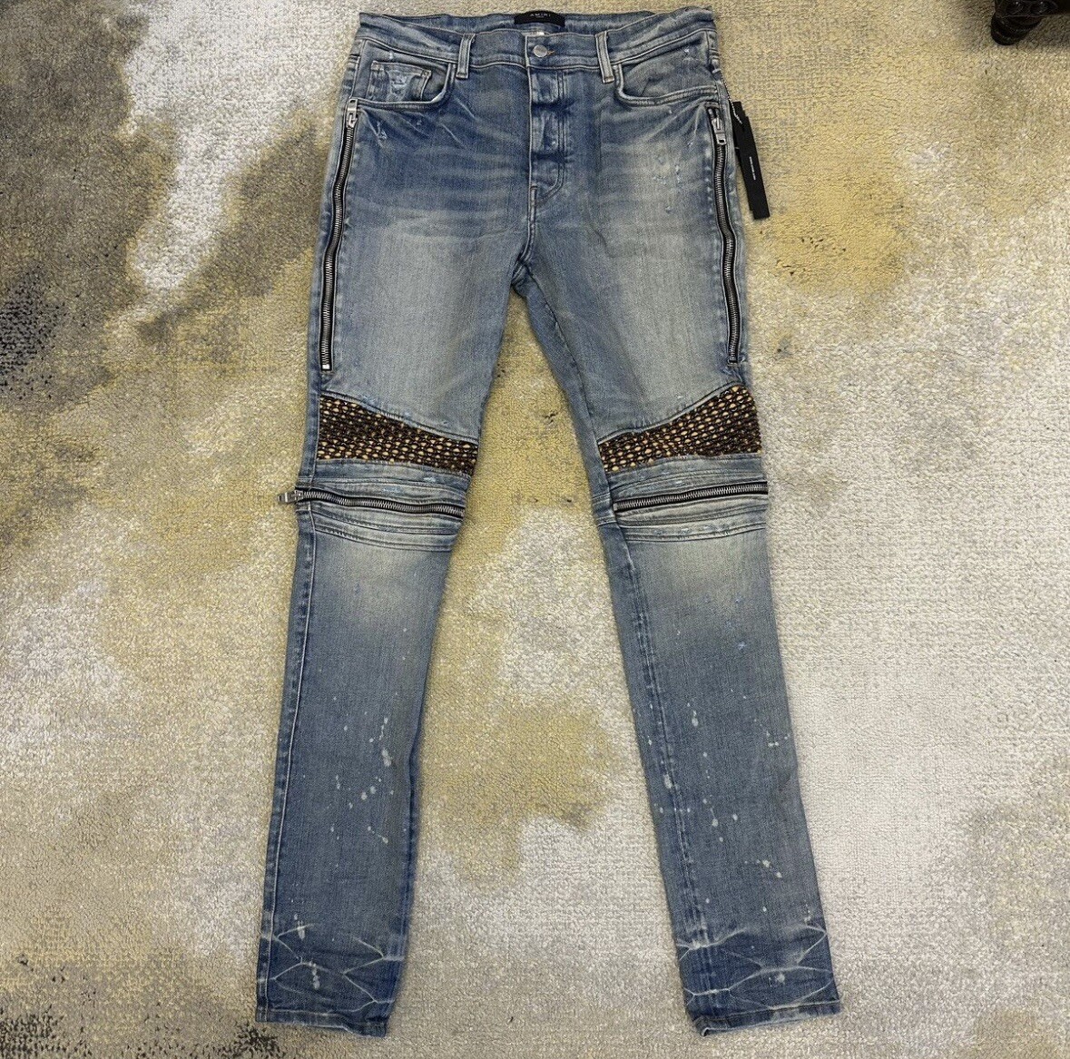 Amiri Velvet Pj MX2 Jean Clay Indigo Blue Size 36 Amiri Velvet Pj MX2 Jean Clay Indigo Blue Size 36
