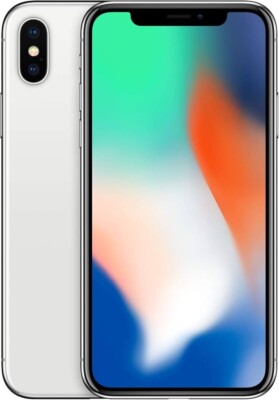 Apple iPhone X 5.8'' Unlocked - 256 GB - Silver - Good (New Battery)