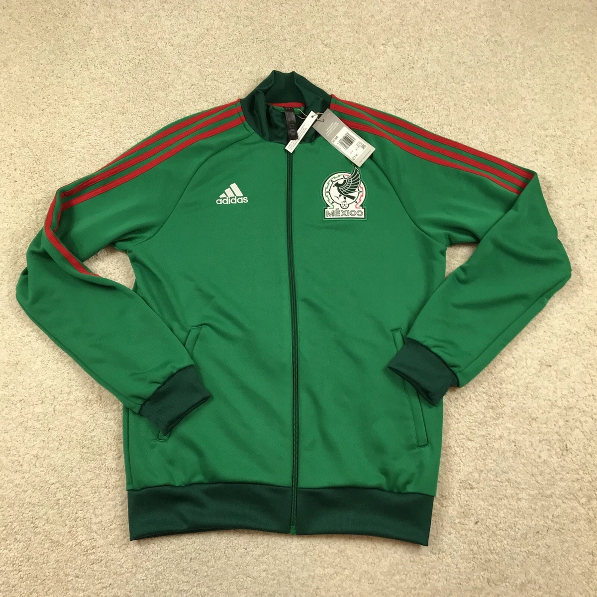 Adidas Team Mexico Soccer Track Jacket Mens Small Green Red HF1440 New |  eBay