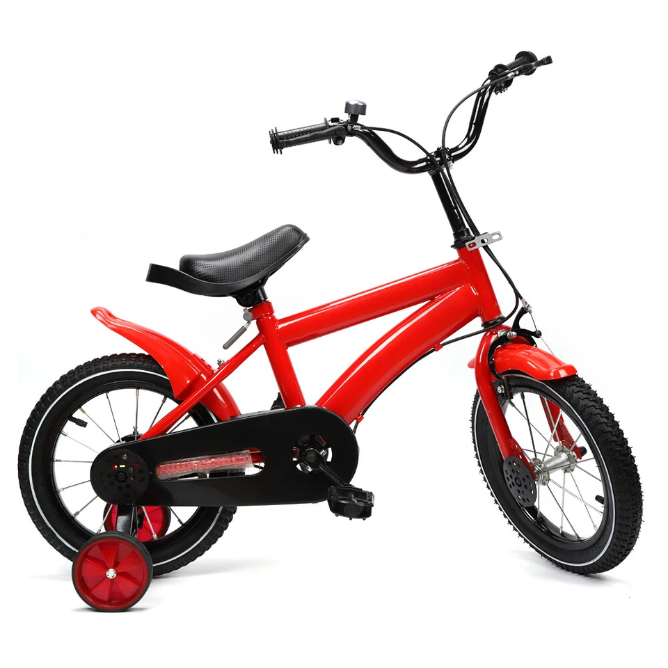 Bicicleta para niños de 14 pulgadas niños niñas niños bicicleta unisex con rueda de entrenamiento de seguridad Foto 3 de 4