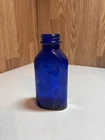 Vintage PHILLIPS Genuine Milk of Magnesia 5”Cobalt Blue Made in USA Glass Bottle