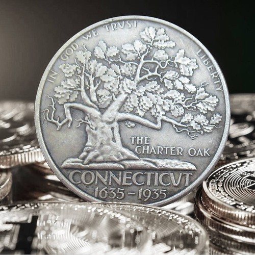 Monedas antiguas de medio dólar de Estados Unidos de 1635-1935 de 2 piezas, monedas americanas antiguas coleccionables raras - Imagen 6 de 7