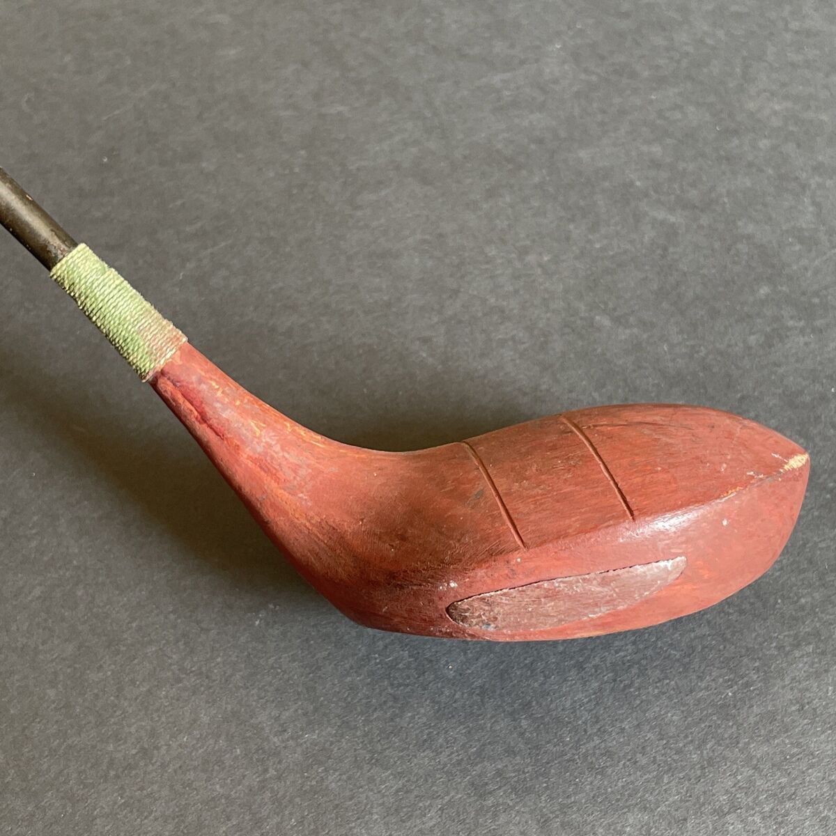 Antique 1920s Handmade Solid Wood Head Steel/Wood Shaft Golf Antique 1920s Handmade Solid Wood Head Steel/Wood Shaft Golf