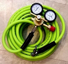 Nitrogen Regulator Custom Kit Aviation [25-ft]  In-Hangar *DIY*  Tire inflation