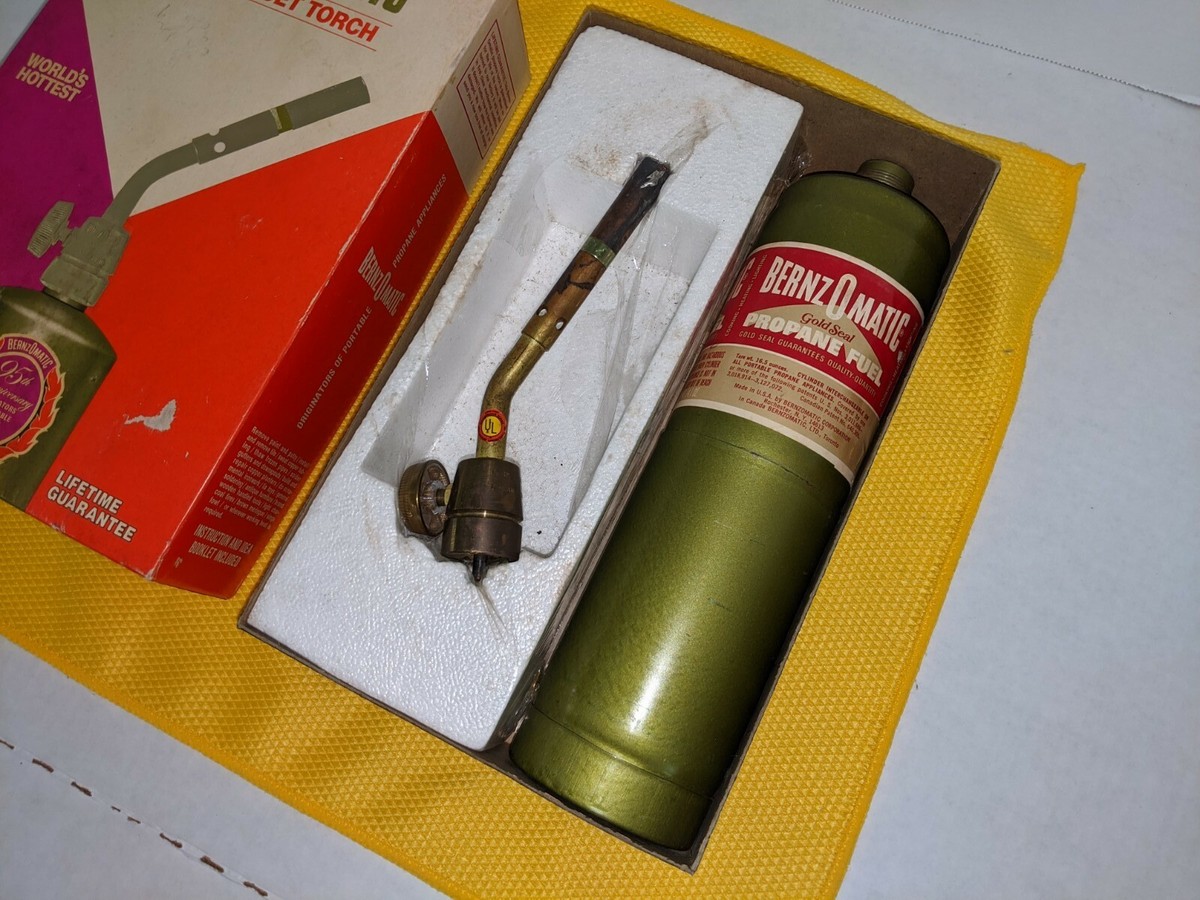 Vintage 95th Anniversary BernzOmatic Propane Jet Torch Kit in