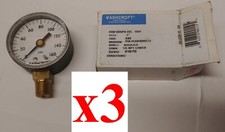 x3 NEW Ashcroft 2" 0-160 PSI Pressure Gauge 1/4 NPT 20W-1005-PH-02L-160 3pcs