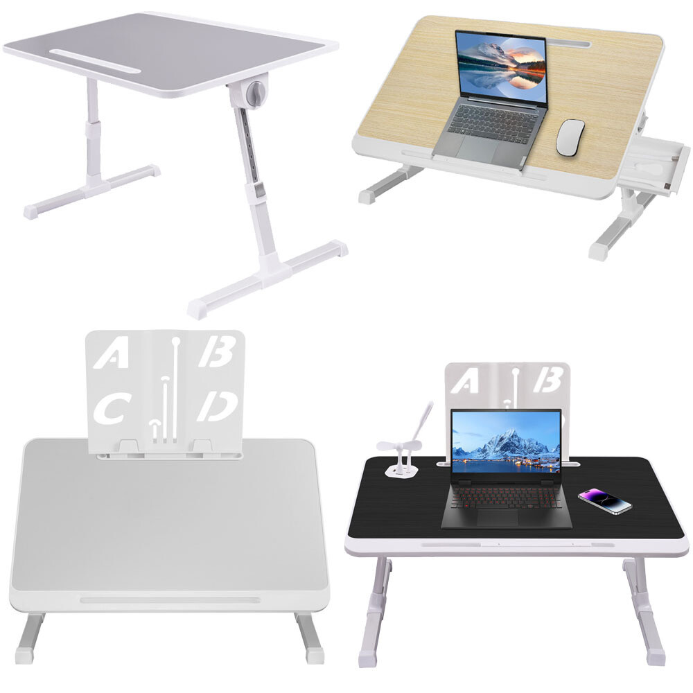 Ergonomic Aluminum Laptop Stand Adjustable Height Portable Riser Holder-image