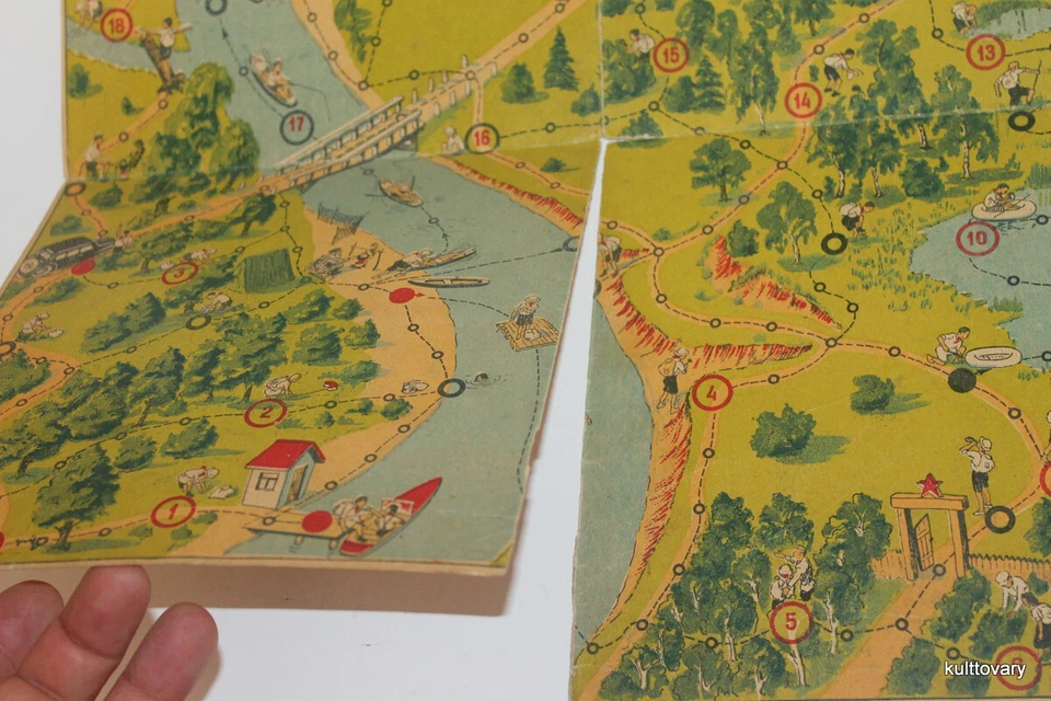  antique board game USSR Russian Pioneer Propaganda Communist Toy soviet  - Image 2 of 4