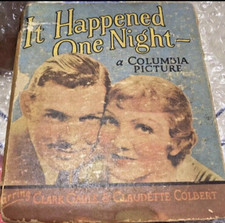 VINTAGE 1950s Book It Happened One Night Staring Clark Gable & Claudette Colbert