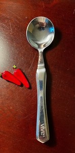 VIVE Weighted Heavy Silverware Flatware for Tremors/Parkinson "Round Soup Spoon"