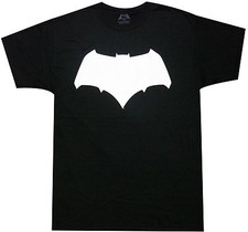 Batman VS Superman - Batman White Logo Adult T-Shirt -DC Comics Superheros Tee