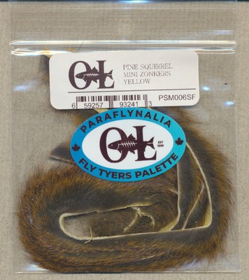 Pine Squirrel Mini Zonkers (2 ft) - yellow PSM006SF