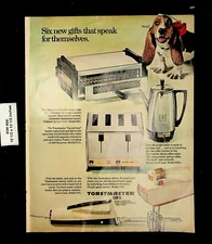 1967 Toastmaster Toaster Broiler-Oven Basset Hound Dog Vintage Print Ad 24409