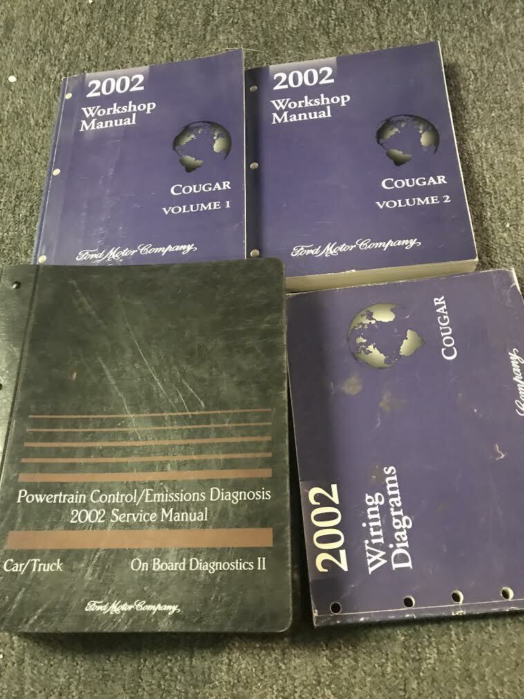 2002 MERCURY COUGAR Service Shop Repair Manual Set OEM W EWD