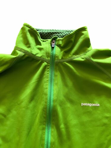 Vintage Green Patagonia Grid Fleece Polartec Softshell Light Jacket Mens Medium - Picture 2 of 8