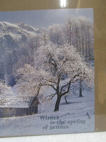 Winter is the spring of genius Vintage Poster 1970's inv#G7890 - Picture 2 of 3