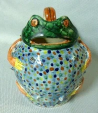Art Pottery Eclectic Avant Garde Frog Pitcher Mexico
