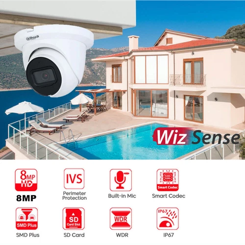 DAHUA IP Camera SMD Plus Kit 32CH 16POE AI NVR CCTV SyStem 8MP 4K WizSense Lot 9 - Picture 3 of 22