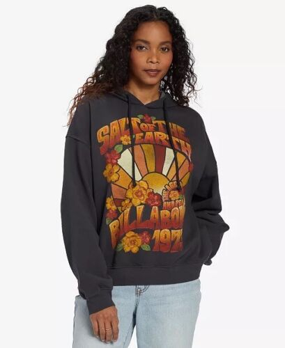 NEW Billabong Junior's KEEP RIDIN’ Hoodie BLACK Salt Of The Earth Size L/12 - Picture 5 of 6