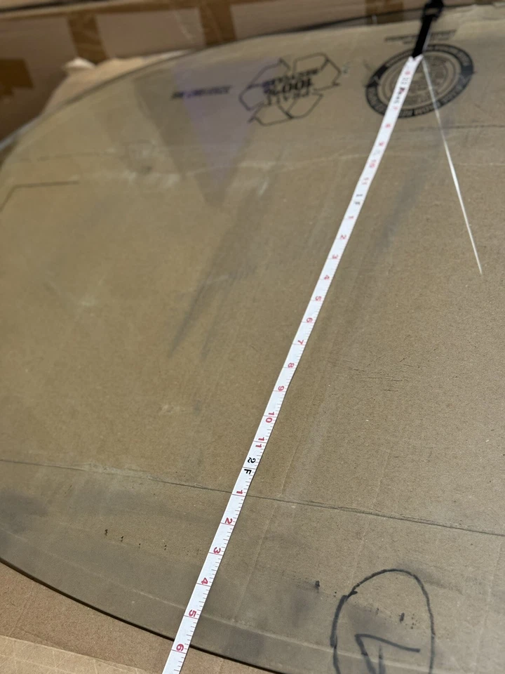 48” X 29.5” X 1/8” Oval Glass Table Top 1” Beveled - Image 3 of 4