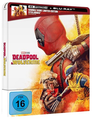 Deadpool & Wolverine Teil: 3 (2024)[4K UHD Blu-ray & Blu-ray Steelbook/Neu/OVP]
