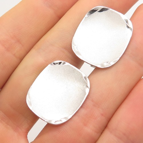 925 Sterling Silver Vintage Rectangle Cufflinks