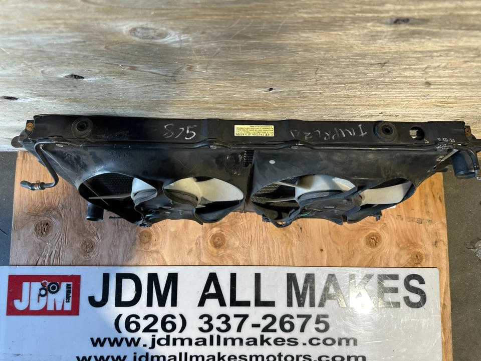 1998 Subaru Impreza Wrx Sti GC8 GF8 5sp Turbo Radiator With Cooling Fan OEM JDM - Изображение 4 из 4