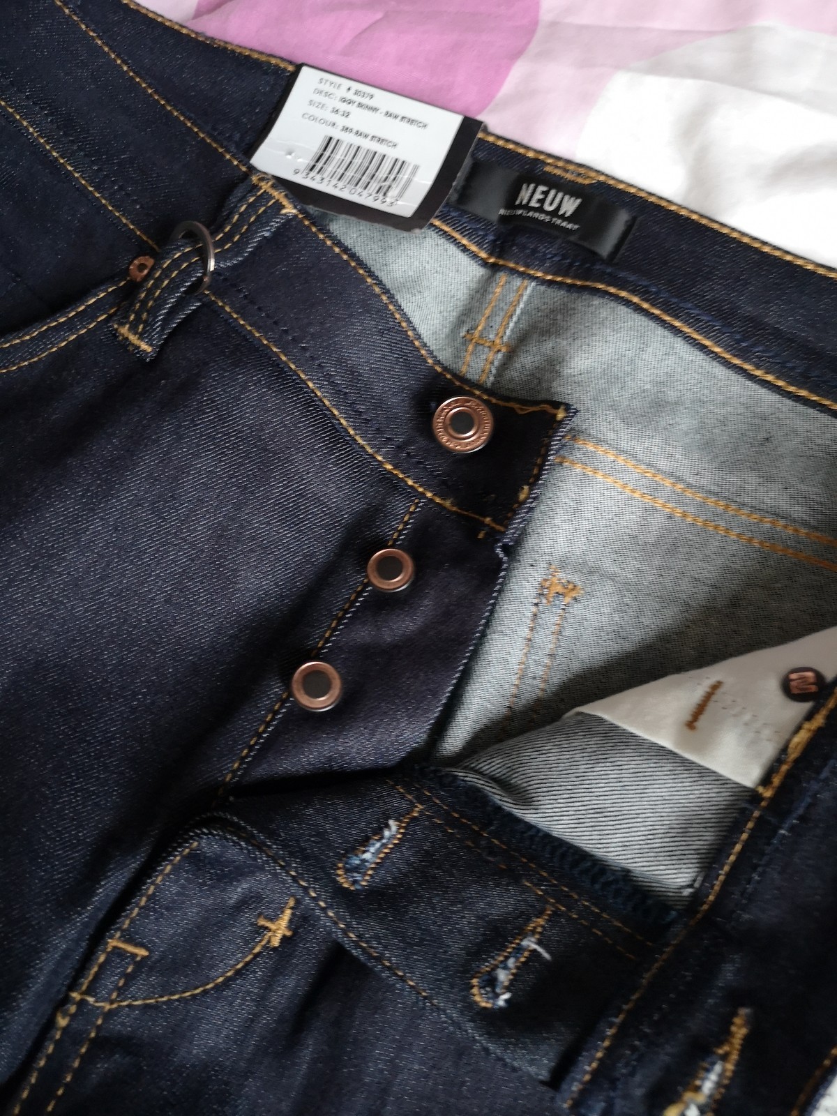 Neuw iggy skinny raw stretch Japanese denim jeans size 36 waist, 32 leg Neuw iggy skinny raw stretch Japanese denim jeans size 36 waist, 32 leg