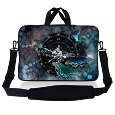 11.6 Inch Laptop Bag Sleeve Case with Shoulder Strap Chromebook Macbook Clock