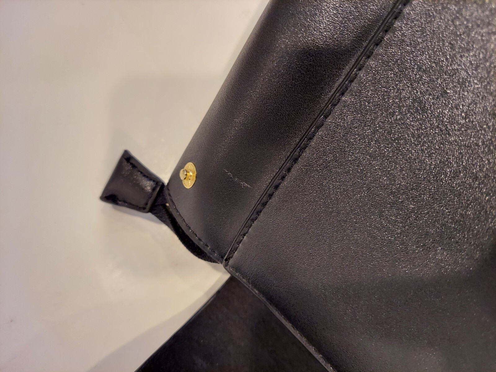 Topshop Black Mini Backpack Snap Side - image 5