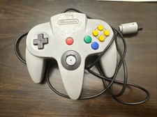 Official Nintendo 64 GRAY Controller AUTHENTIC OEM N64 Remote NUS-005