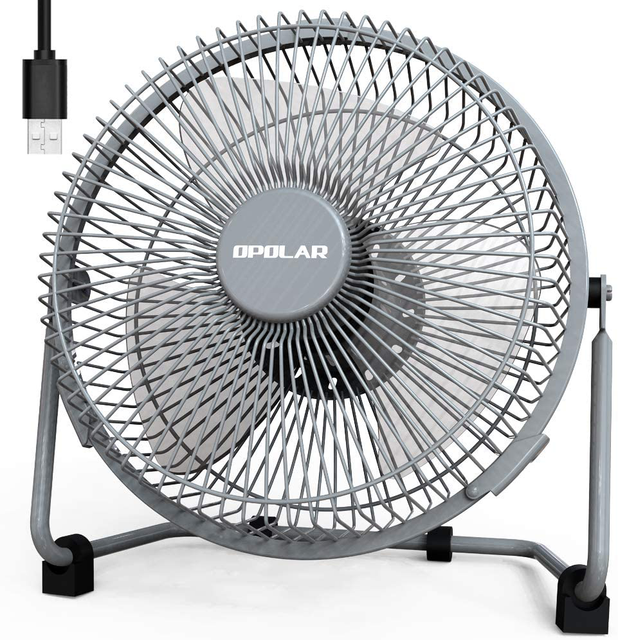 OPOLAR 9 Inch USB Fan, USB Powered Desk Fan (No Battery), Enhanced