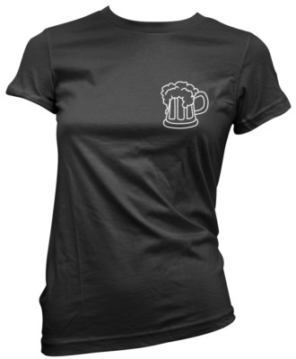 Bier Tasche Logo - Geschenk Real Ale Liebhaber Papa Freund Damen T-Shirt