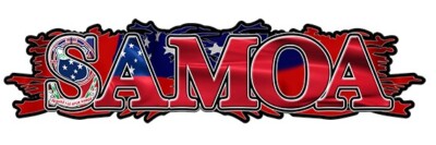 SAMOA car sticker gloss laminated 1000mm by 250 mm made in australia ...