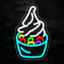 Yogurt LED Neon Sign 11"L x 17"H #32900