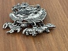 Noahs Ark Brooch Pin Dangle Charms Small Dainty Religious Silver Tone Vintage — photo 6
