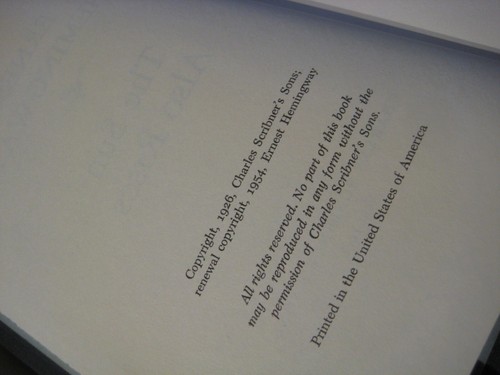 3er Set Ernest Hemingway HB Scribner's Farewell to Arms Glocke Maut Sonne geht auf - Bild 7 von 10
