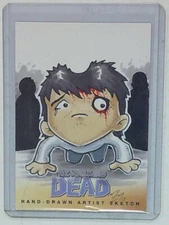WALKING DEAD COMIC SKETCH CARD SET 2: GLENN ARTIST MIKE VASQUEZ MV02