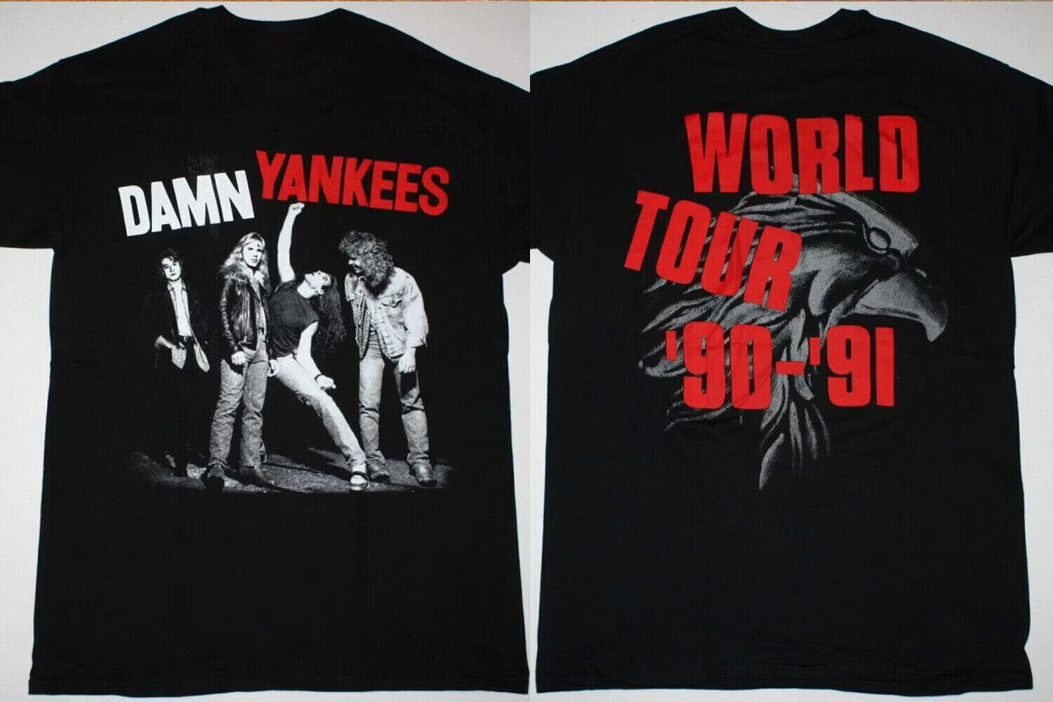 Damn Yankees Music Tour '90-91 T-Shirt Unisex Gift For All Fans S-5XL