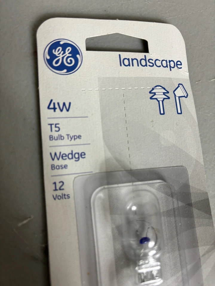 GE Landscape Replacement Bulb, 4W, T5 Bulb Type, Wedge Base, 12 Volts, Pack of 2 - Image 3 of 4