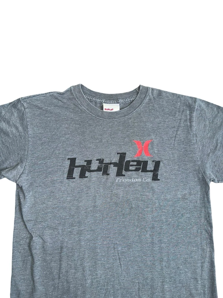 Vintage 90s Hurley International Boys T Shirt Grey Faded Skater Youth Size L Foto 3 de 4